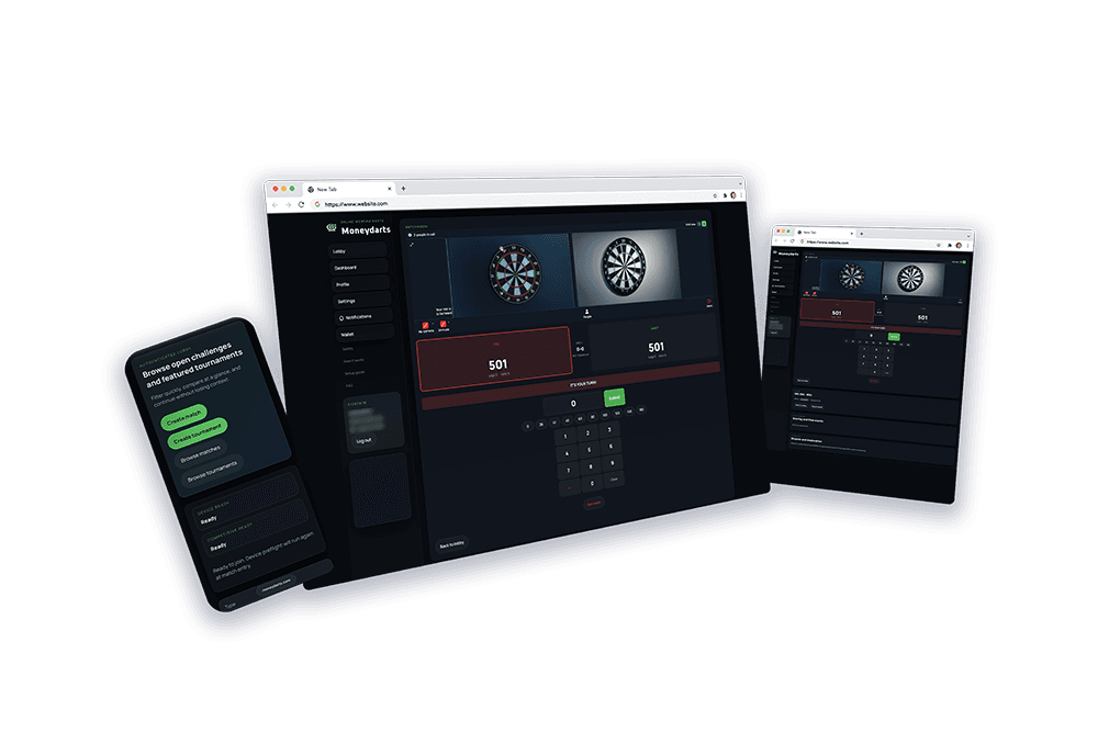 MoneyDarts match room preview